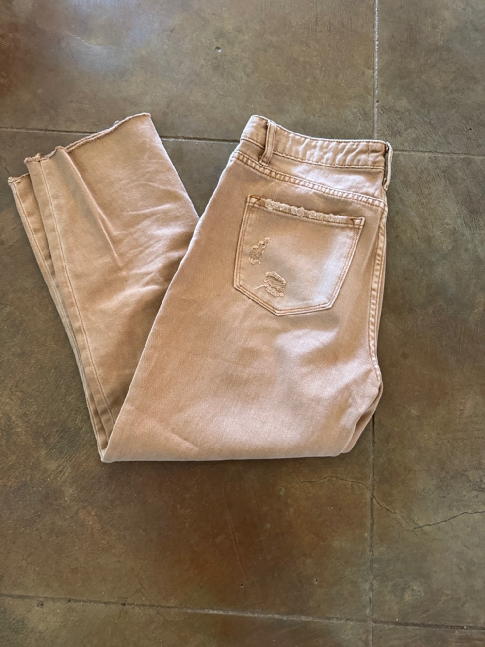 High-Rise Skinny Jeans in Light Taupe